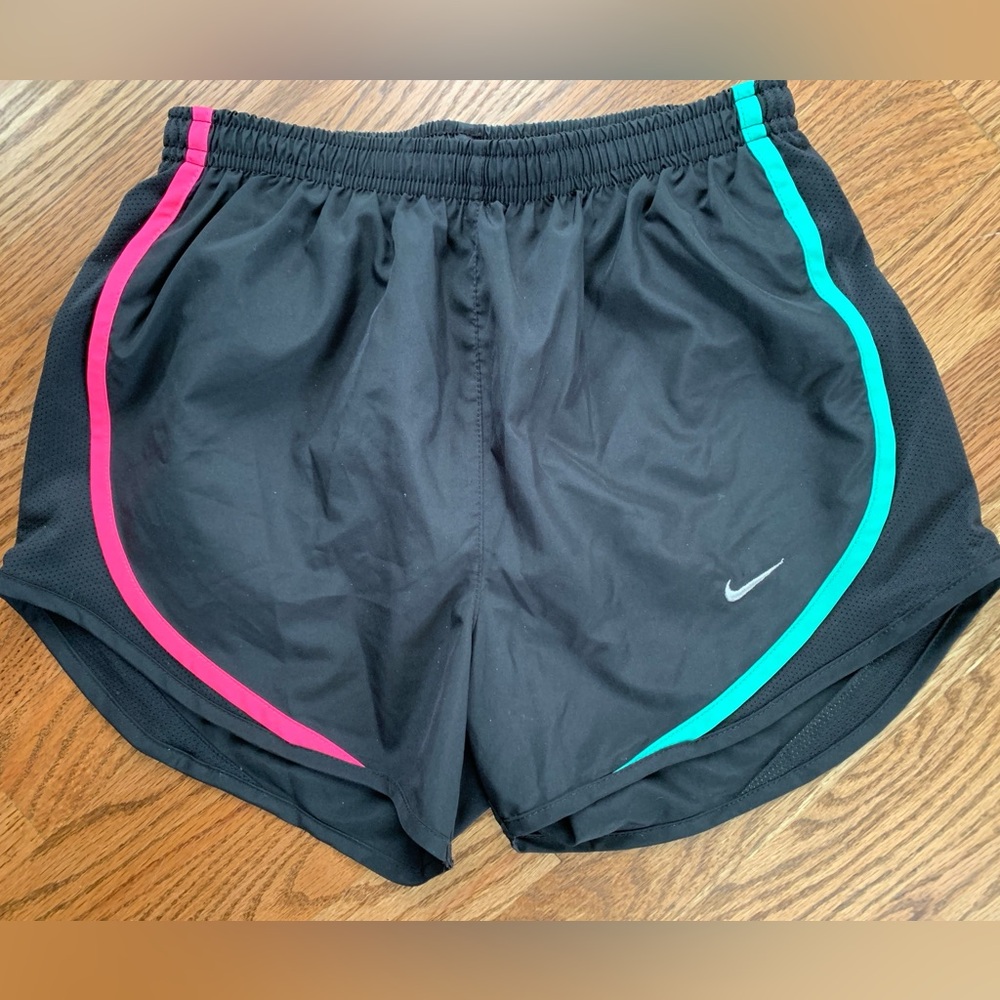 NIKE Dri Fit Running Shorts built-in brief, Extra Small, XS, black, Excellent!